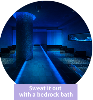 Sweat it out with a bedrock bath